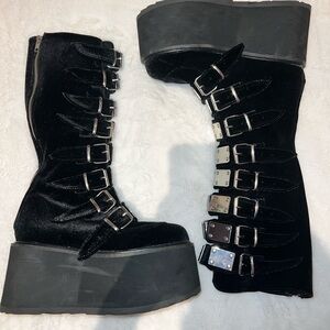 Demonia DAMNED-318 platform boots